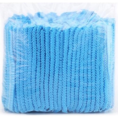 Disposable Bouffant Hair Head Cover Net Non-Woven Labs Food Service RXJC