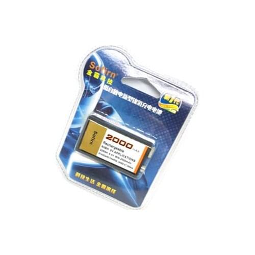 1-4PCS Rechargeable 9V battery 2000mAh 9 Volts NI-MH 6F22 cell for microphone Guitar EQ smoke alarm universal meter multimeter