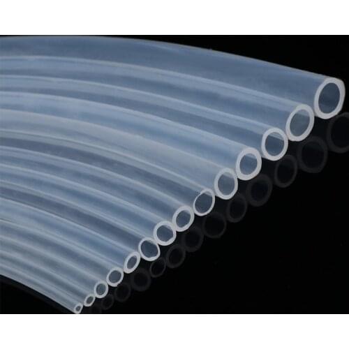 High Quality 1M/5M Food Grade Clear Translucent Silicone Tube Beer Pipe Milk Hose Pipe Soft Safe Rubber Flexible Tube Creative