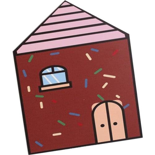 Self Adhesive Sticker Wallpaper 3D House Wall Mural For Nursery Wall Decor