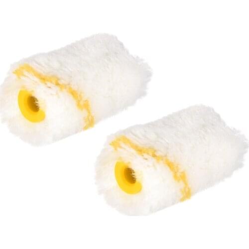 Uxcell 2x Paint Roller Cover 2" Mini Acrylic Fiber Brush - Home Wall Painting Treatment