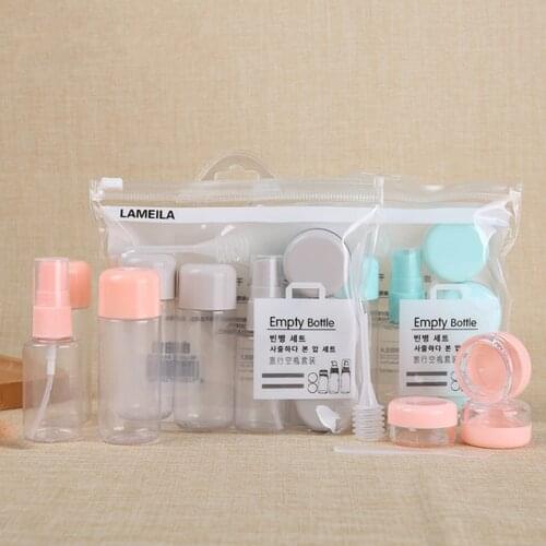1 Set Cosmetics Water Storage Bottle Portable Makeup Refillable Bottles Travel Cosmetics Storage Container Empty Liquid Bottles