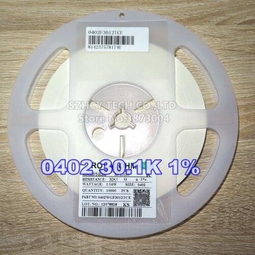 10000Pcs 0402 30.1K 1% WGF3012TCE New and origianl