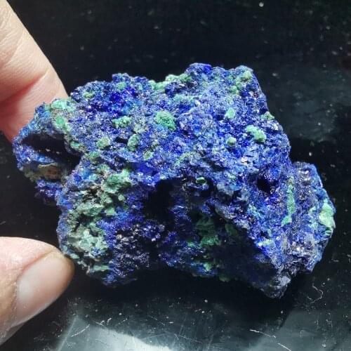 103gRare natural quartz crystal natural azurite Malachite gemstone paragenetic stone aural energy healing mineral samples