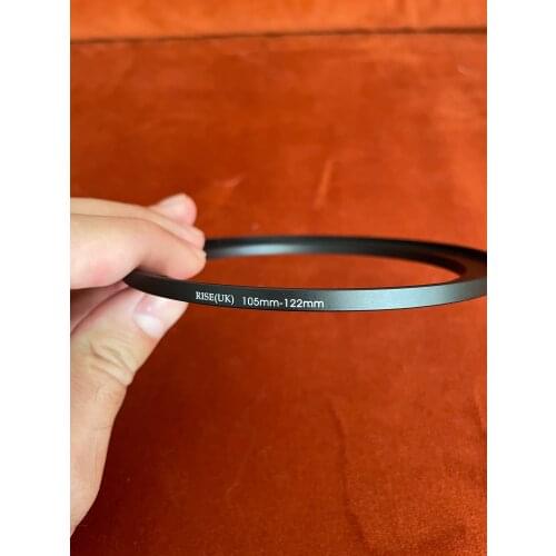 105mm-122mm 105-122mm 105 to 122 lens Step Up Ring Filter Adapter black