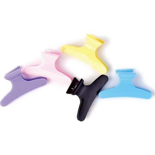 12pcs Styling Tools Colorful Hair Clips Hairdressing Tool Butterfly Hair Claw Salon Section Clip Clamps Hairdressing Tool