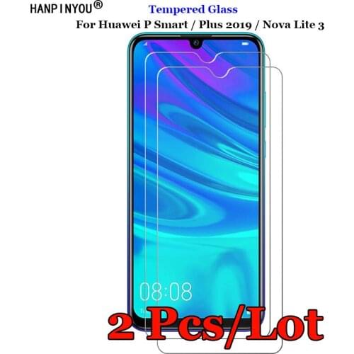 2 Pcs/Lot For Huawei P Smart / Plus 2019 Tempered Glass 9H 2.5D Premium Screen Protector Film For Huawei Nova Lite3 Lite 3 6.21"