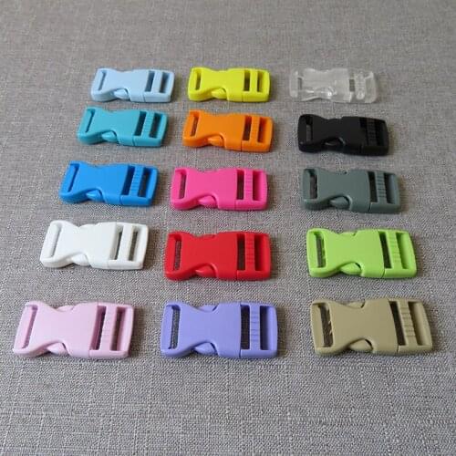 20pcs/lot 20mm 25mm wholesale durable plastic release buckle strap buckle for bag dog collar necklace paracord sewing accessory