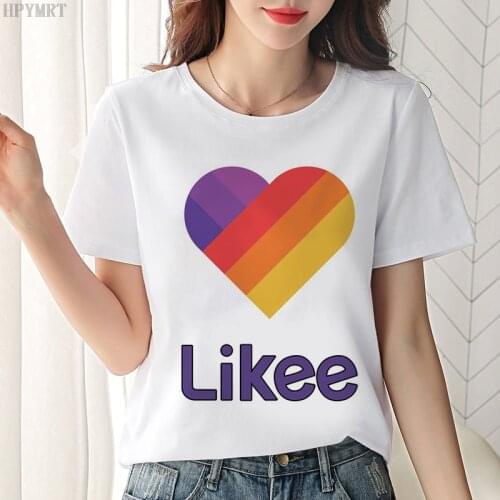 2020 Popular Summer Women LIKEE Print T Shirt Russia Style Fashion Female T-shirt Harajuku Casual Large size Tops Tshirt Clothes