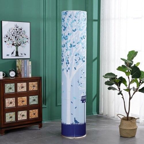 38cm Polyester fabric simple print cylindrical air-conditioning does not take vertical cabinet machine dust cover