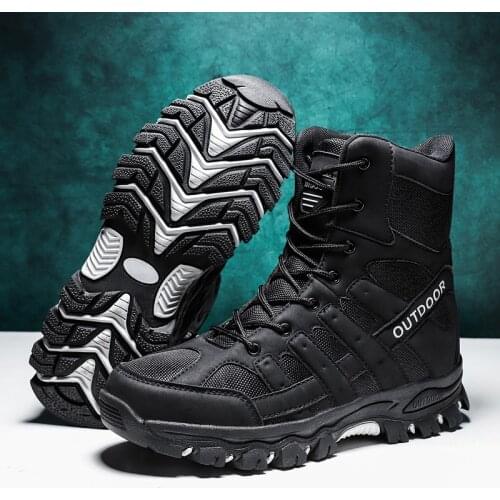 Men Desert Tactical Military Boots Mens Working Safty Shoes Army Combat Boots Militares Tacticos Shoes Boots Zapatos De Hombre