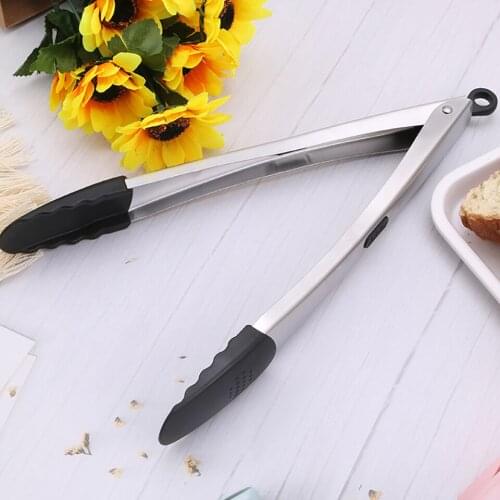 Household Kitchen Utensils Silicone Barbecue With The Same Product Barbecue Tongs Vegetable Clamp To Be Locked Barbecue Tool