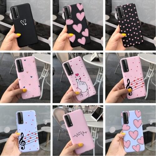 Phone Case For Huawei P Smart 2021 lovely Painting Case Cover For Huawei P Smart 2021 PPA-LX2 Candy TPU Soft Back Covers Fundas