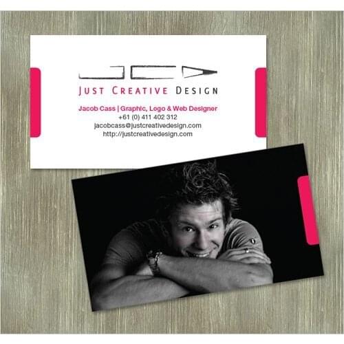 JDCMYK@ Full color print (DOUBLE SIDED)BUSINESS CARD 300gsm coated paper, finish in matte or glossy