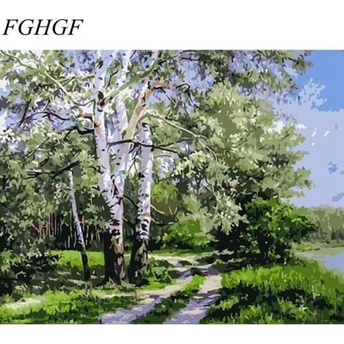 FGHGF Frameless Seascape DIY Painting By Numbers Acrylic Paint On Canvas Hand Painted Oil Painting Wall Art