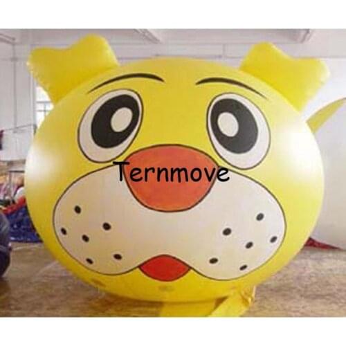 Giant inflatable balloon PVC advertising inflatable animal head big cartoon inflatable cat tiger helium balloon