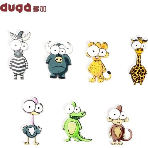 Cute Little Animal Embroidered Iron on Patch Hole Back Glue Small Subsidies DIY Decoration Ironing Badge Appliques