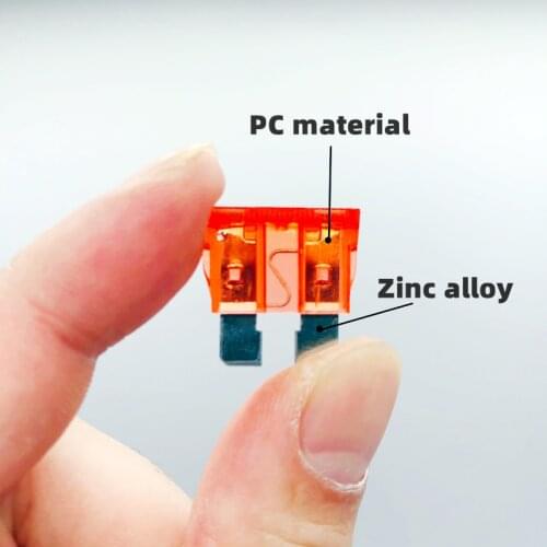 50pcs boxed medium car fuse set car circuit protection accessory repair tool plug-in truck assembly industrial/home 19mm*19mm