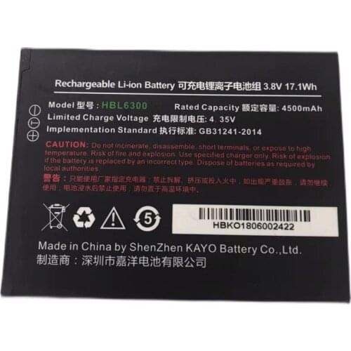 Original 4000mAh HBL6300 Battery For Urovo I6200 Scanner Cellphone Battery + Tracking Number