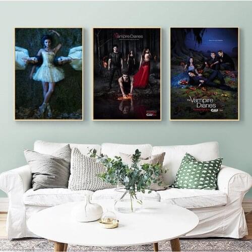 Vampire Diaries Posters And Prints Vintage Decor Picture Canvas Painting New Nordic Style Living Room Decoration Cuadros