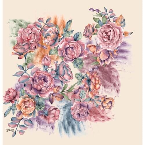 REYYAN SILK TEXTURED OYALIK WRITING-12-RENK-22