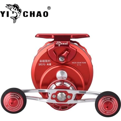 YICHAO Fishing Wheel Speeding Outlet Extremely Smooth Automatic Release Strong And Sturdy High Elastic Handle Non-Slip