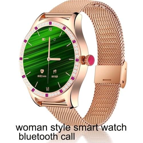 Hot sales woman Smart Watch With Bluetooth Calls 2021 New female Smartwatch Blood Pressure Monitor For Android ios smartphones