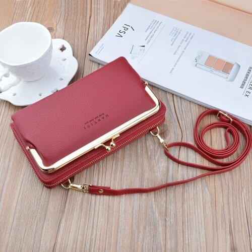New Women Pu Leather Shoulder Bags Female Small Crossbody Bags Multifunctional Large Capacity Handbags Card Holders Phone Wallet
