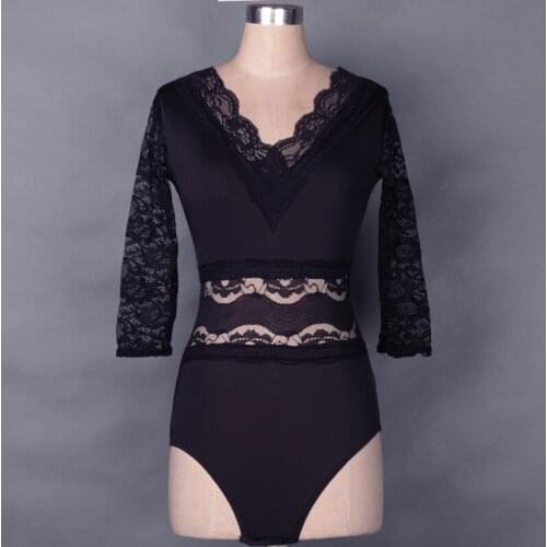 Yaos charm adult Latin dance professional lace conjoined shirt Latin dance shirt one-piece suit new special