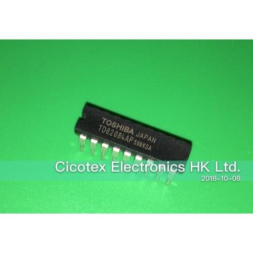 10pcs/lot TD62084AP DIP18 IC DRIVER DARL SINK 8-CH 18-DIP TD62084APG