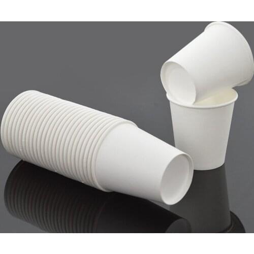 100pcs HIgh quality 90ml 3oz white disposable coffee cup small mini taste tea juice fruit salad yogurt pudding wine paper cups