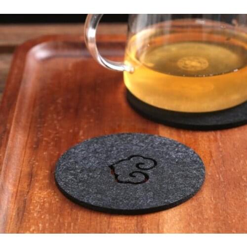 1000pcs hot Felt Coaster Cup mats Cartoon Pad fabric Cup Mug Mat Coffee Tea Holder Home Decor