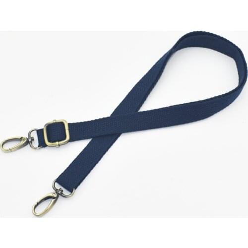 120cm Adjustable Bag Strap Parts Universal Cotton Blue Replacement for Laptop Case Shoulder Crossbody Camera Travel Bag Handbag