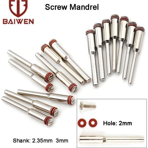 2-10pcs Dremel Accessories 2.35mm/3mm Shank Polishing Wheel Mandrels Cutting Cut-off Wheel Holder Mandrel Rotary Dremel Shaft