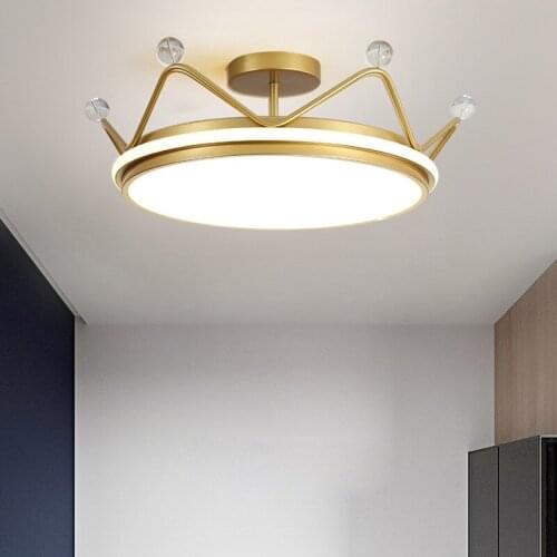 2021 Modern Led Ceiling lamp Chandelier Lighting With Crown Shape For Bedroom Home Decoration 110V/220V Moe Lighting