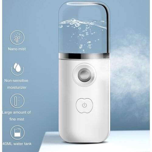 30ml Mini Nano Facial Sprayer USB Nebulizer Face Steamer Humidifier Hydrating Anti-aging Wrinkle Women Beauty Skin Care Tools