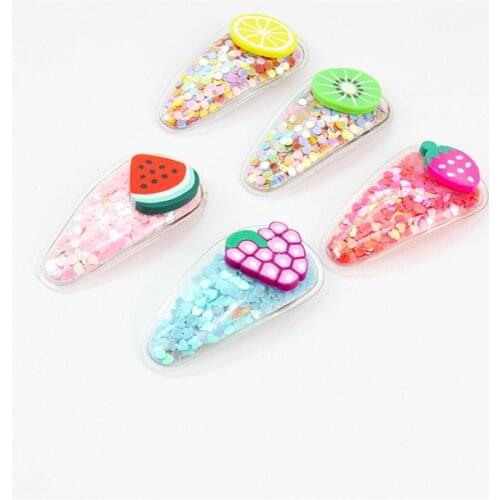 5Pcs/Set Girls Hair Accessories Fruit Hair Clips Cute Hairclip Strawberry Hairpins Sweet Barrette Korean New Hair Clips for Kids