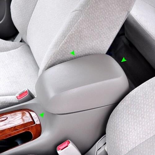 Car Accessories Microfiber Center Control Armrest Pad Leather Cover Sticker Trim For Hyundai Sonata 2004 2005 2006 2007 2008