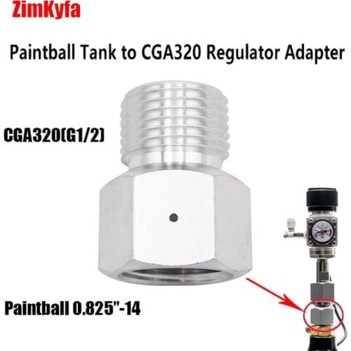 Paintball Co2 Tank to Standard Regulator for Air Tool, Beer Home Brew Keg, Aquarium Fish