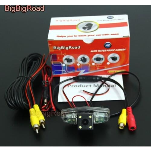 BigBigRoad HD CDD Car Rear View Reverse Backup Parking Night Vision Waterproof Camera for Acura RDX MDX CSX EL ILX RL RLX TL TSX