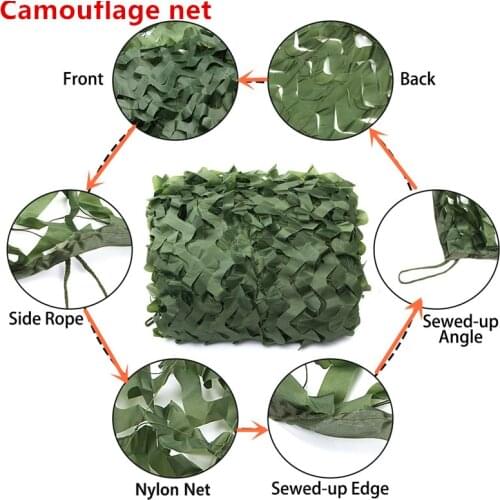 Hunting Military Camouflage Nets Woodland Army training Camo netting Car Cover Tent Shade Camping Sun Shelter 3mx5m /3mx2m/7mx2m