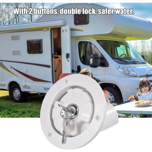 Water Locking Inlet Hatch Filler Cap Convenient Tough Car Hatch Cover For Caravan Trailer Motorhome Camping Water Tank Caps