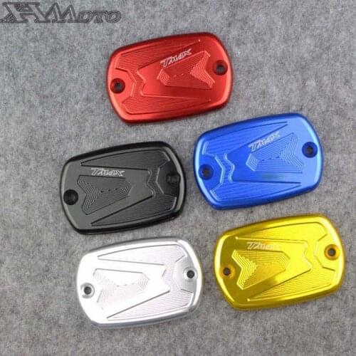 Motorcycly Fluid Brake Reservoir Cover Cap CNC Aluminum For T-Max 500 2004-2011 & TMax 530
