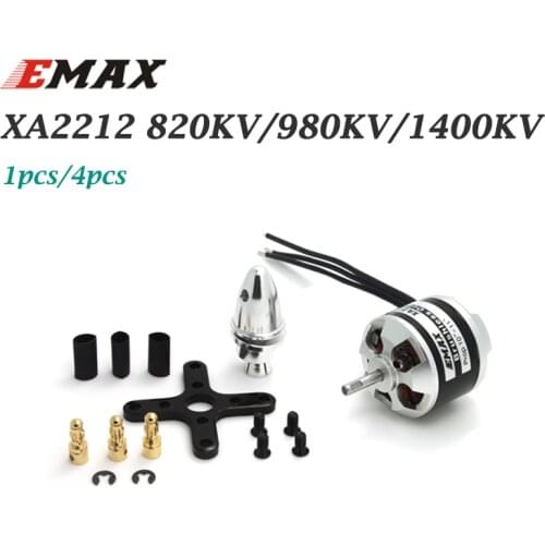 M./-1pcs/4pcs Original Emax XA2212 820KV 980KV 1400KV 3S Brushless Outrunner Motor for Mini 250 280 FPV Quadcopter Quadcopter