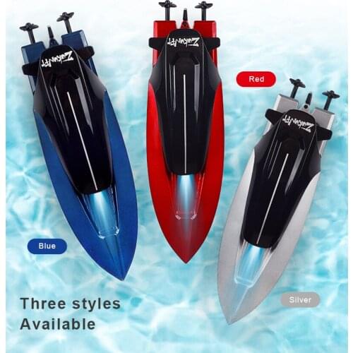 2.4G Mini Remote Control High Speed Boat Remote Control Boat Sailing Model Rc Boat Fishing Boat Childrens Day Gifts Kids Toys