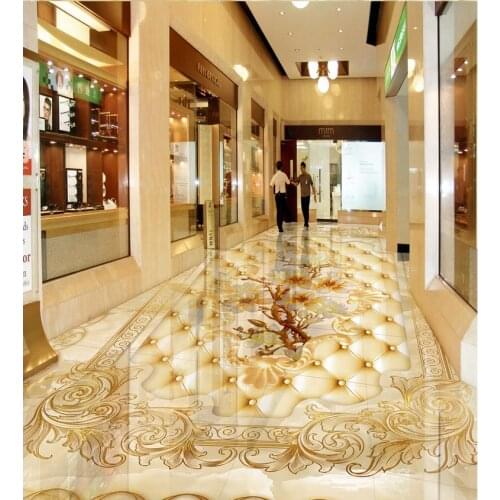 Marble flower Photo wallpaper mural floor Custom photo floor wallpaper 3d floor wallpapers Home Decoration