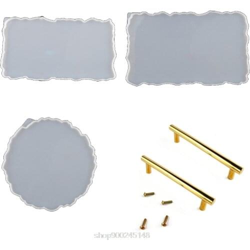 Irregular Big Plate Resin Mold Oversized Fruit Disc Tray Resin Mold Transparent Flexible Silicone Molds N07 20 Dropshipping