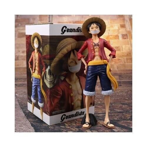 NEW2020 23cm King of One Piece Super Large Assembled Lufei Boxed Hand-made Action Character Model Boxed Hand-made Toy Doll