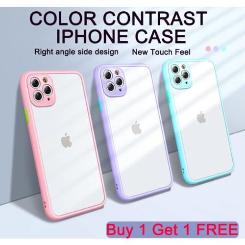 Mobile Phones Case Smartphone Shockproof Matte For iPhone 12 11 Pro Xs Max XR X 6 7 8 Plus SE Mini Silicone Case Cover