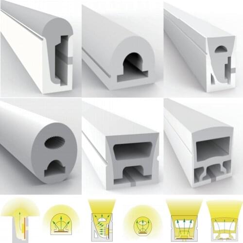 WS2812B WS2811 LED Neon Sign Tube SK6812 RGBW LED Strip Light Silica Gel Flexible Neon Soft Lights Tube IP67 Waterproof